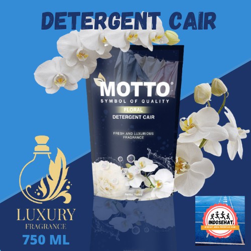 MOTTO Premium Liquid Detergent 750 ml / Deterjen Cair / Detergen Cair Laundry 100% Ekstrak