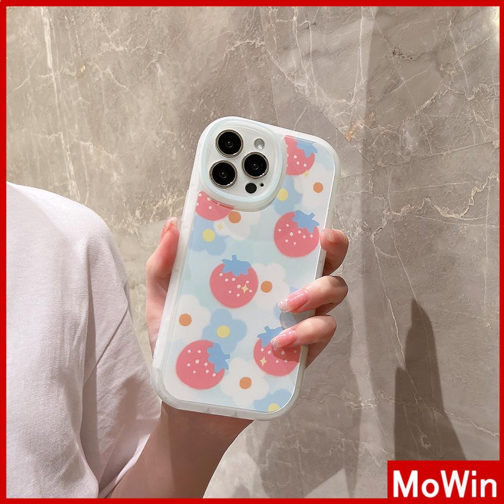 iPhone Case Silicone Soft Case Clear Case Airbag Shockproof Protection Camera Strawberry Cute Compatible For iPhone 11 Pro Max 13 Pro Max 12 Pro Max 7Plus xr XS Max