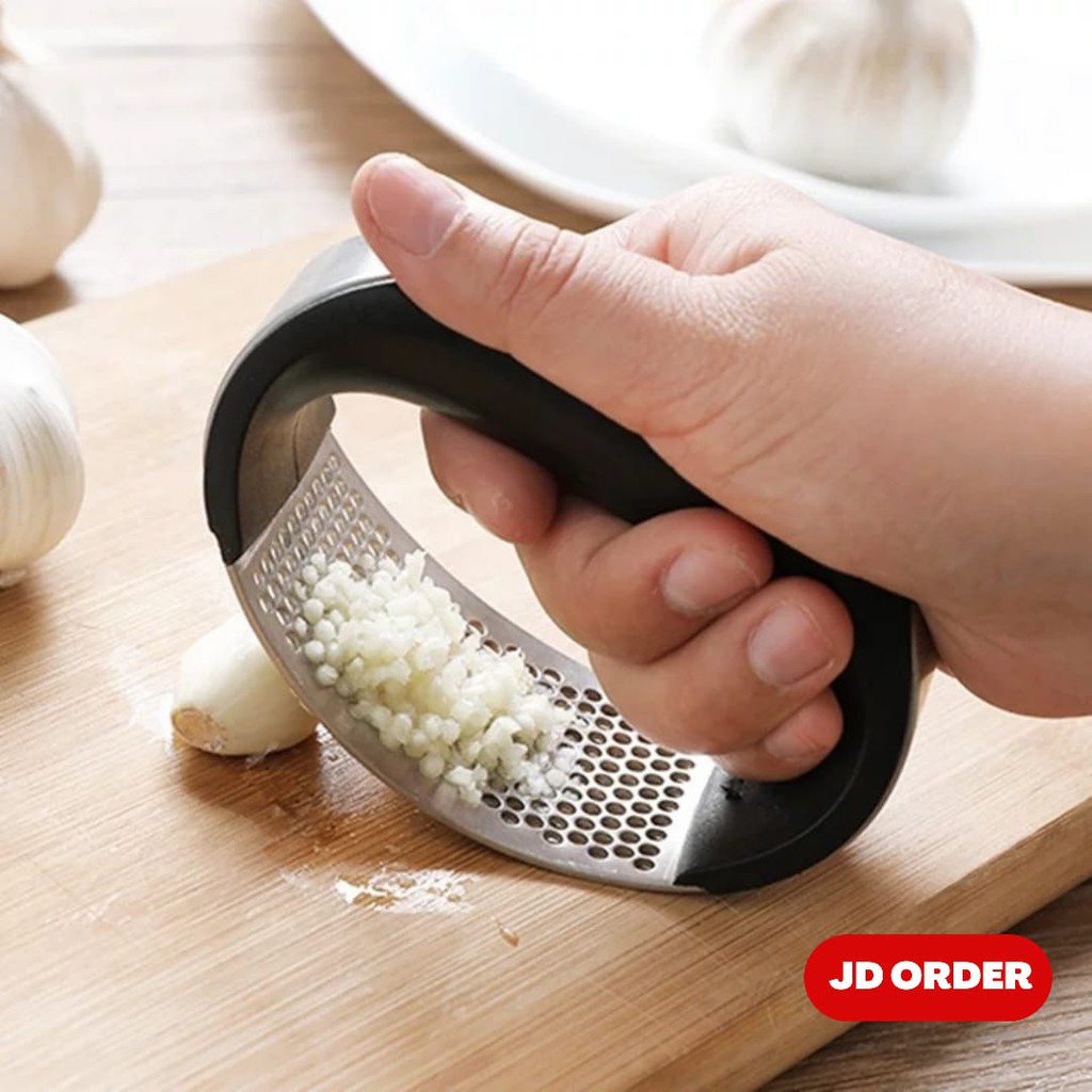 Garlic Press Stainless Alat Penggerus Bawang Putih Bumbu Dapur