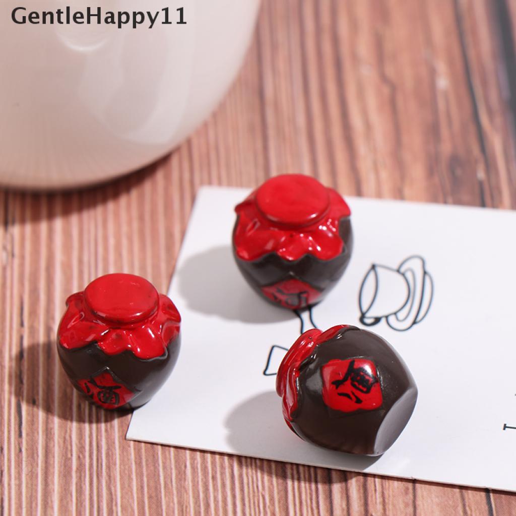 Gentlehappy 3pcs / set Mainan Miniatur Botol Wine Skala 1: 12 Untuk Dekorasi Rumah Boneka