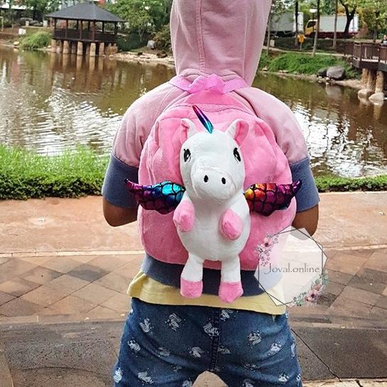 ➪ TAS RANSEL ANAK BONEKA UNICORN 3D/ KARAKTER UNICORN / TAS RANSEL LUCU / TAS ANAK ➢