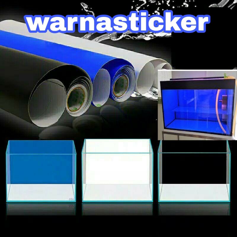 STICKER AKUARIUM SCOTLET AKUARIUM SETIKER AKUARIUM SEKOTLET SETIKER AKUARIUM