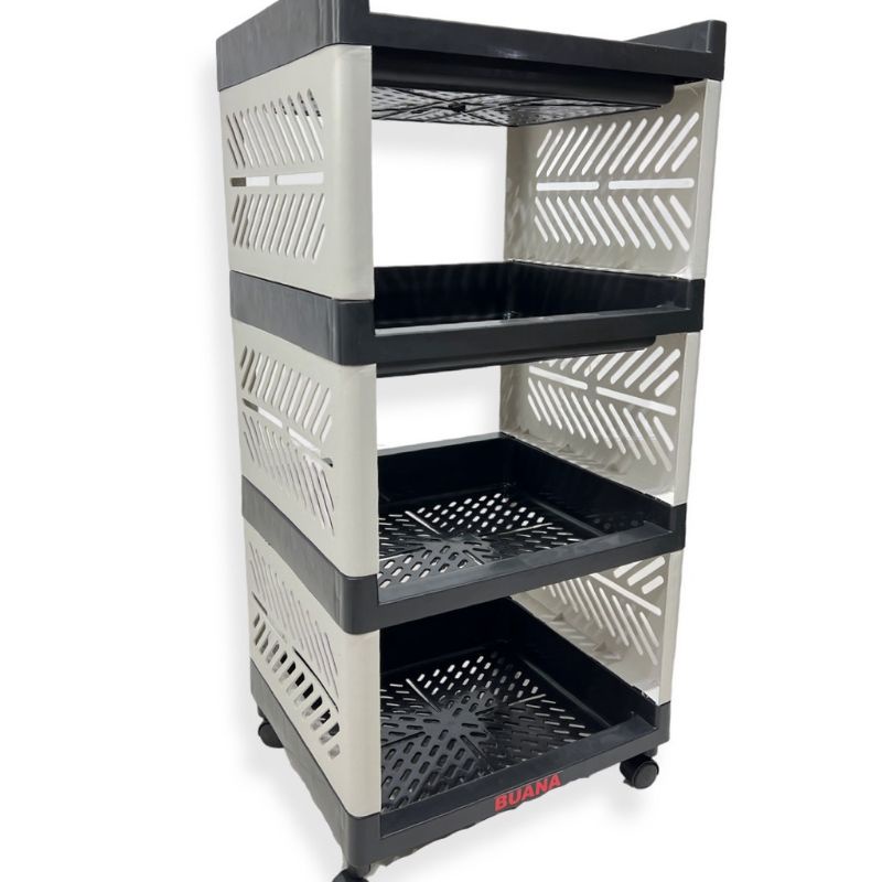 Rak susun plastik 4 susun/Rak yoyo 4 susun