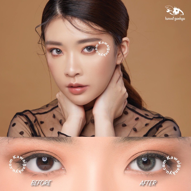 KawaiGankyu Softlens - Princess Miami Green (1botol)