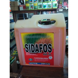 Obat Pembasmi Rumput Darat, Sidafos 480 Sl Kemasan 5 Liter