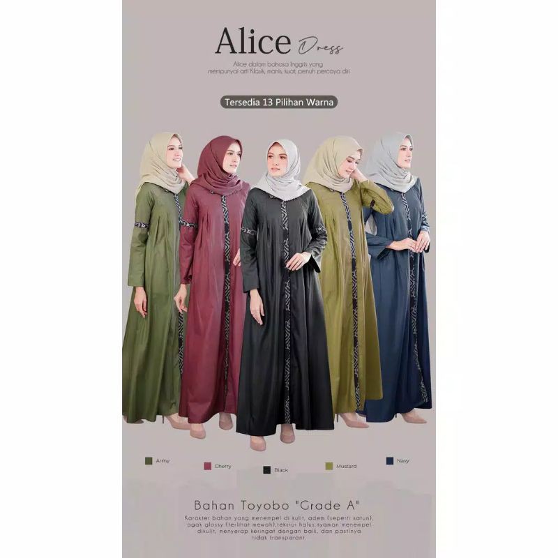 Alice dress naja the label Alya hijab by naja ori