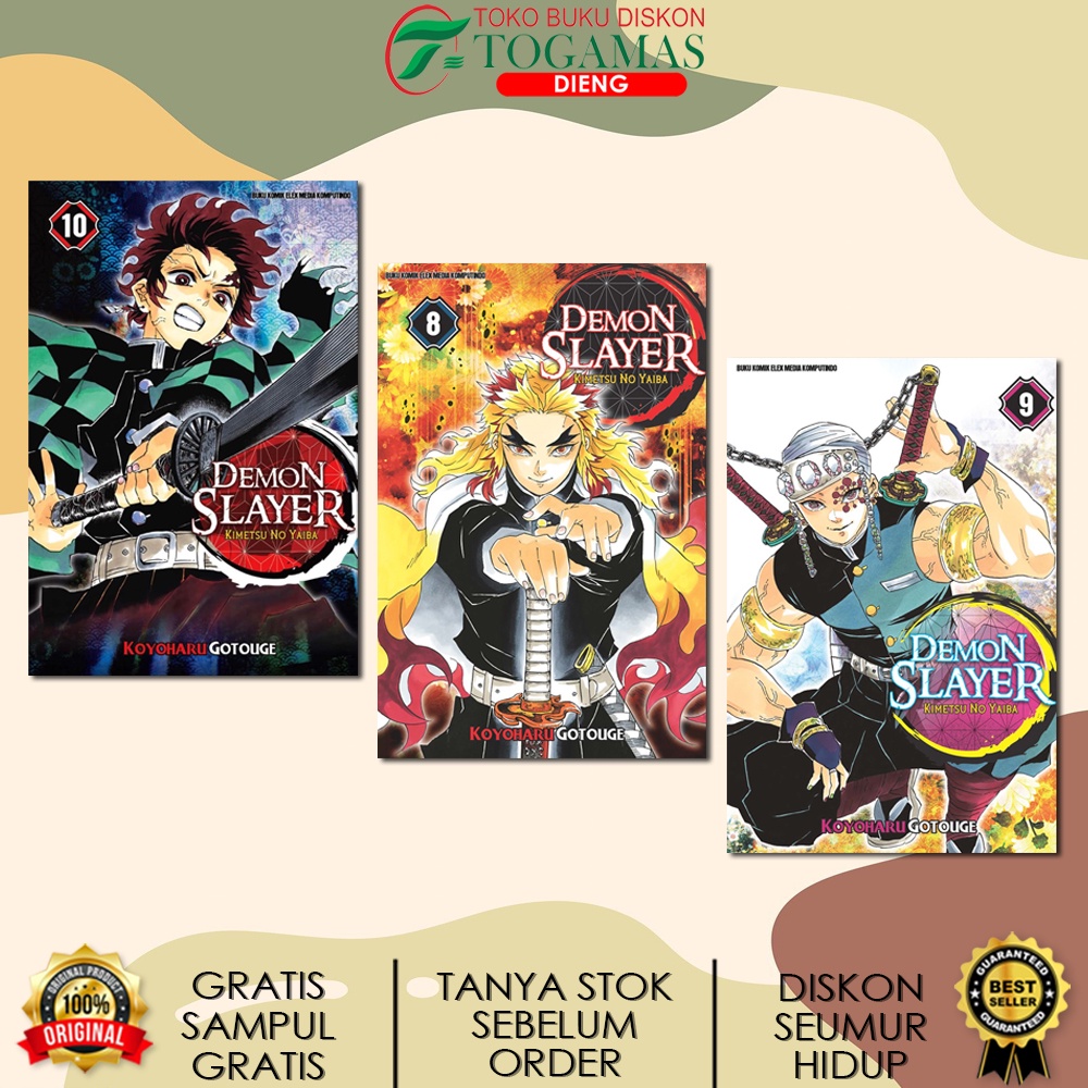 SERI LENGKAP KOMIK DEMON SLAYER KIMETSU NO YAIBA KARYA KOYOHARU GOTOUGE