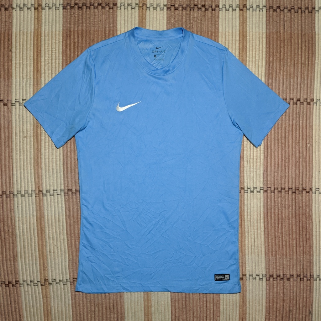 Kaos Running NIKE DRI FIT Football Olahraga Original Second Preloved