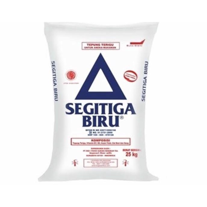 

BAYAR DITEMPAT Tepung Terigu Segitiga 25 kg [Gojek only]