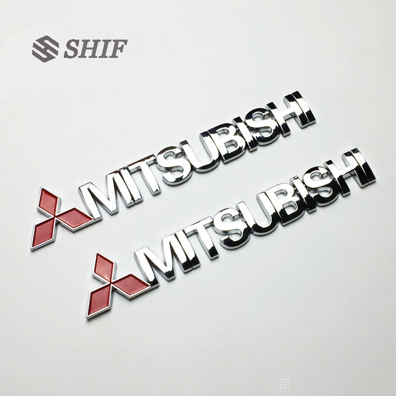 Mitsubishi Stiker Emblem / Badge 3D Untuk Fender Samping Mobil Mitsubishi