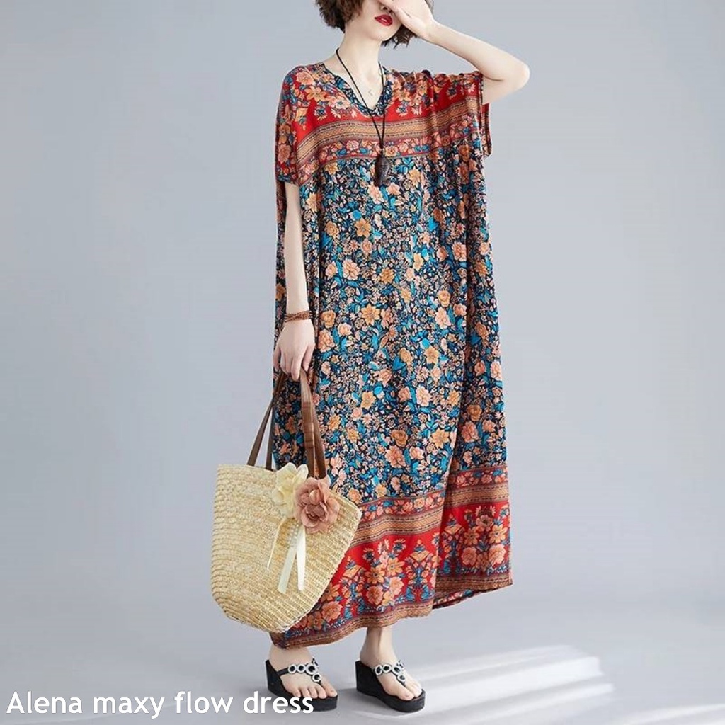 Alena maxy flow dress - Thejanclothes