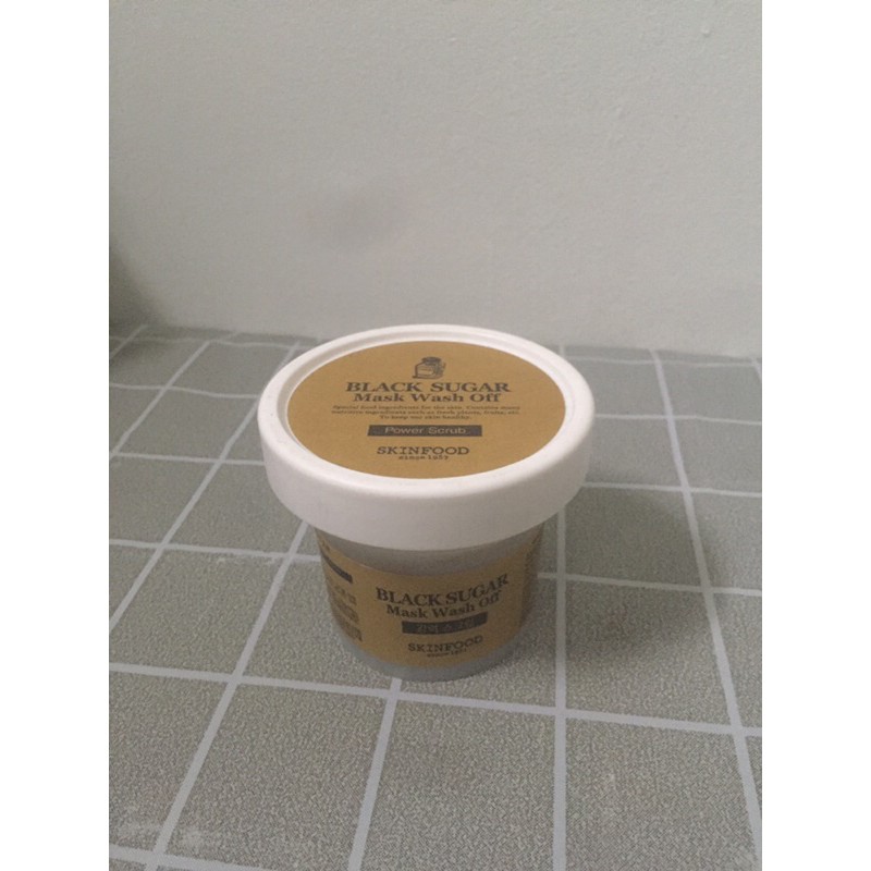 (PRELOVED) SKINFOOD BLACK SUGAR MASK WASH OFF / SKINCARE PRELOVED / SCRUB PELOVED / MASKER PRELOVED