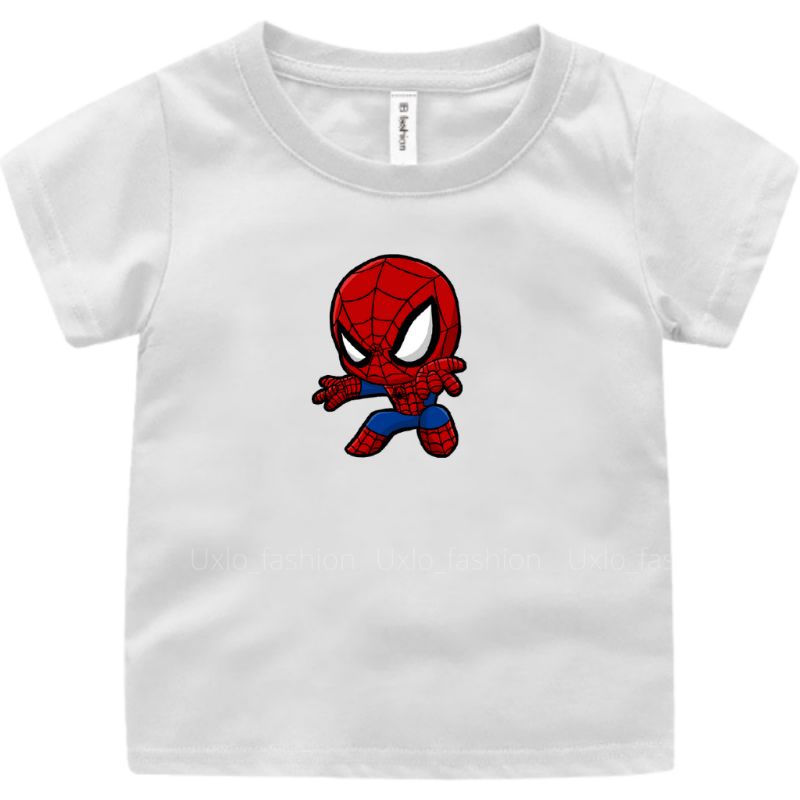 KAOS ANAK LAKI LAKI SUPERHERO SPIDERMAN UMUR 2 SAMPAI 9 TAHUN UXLO FASHION