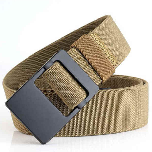 Buckle Style - sabuk kain mode kepala geser Polos