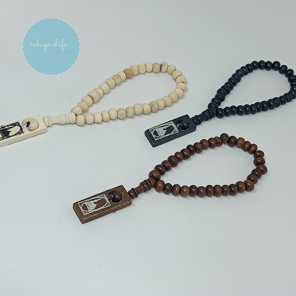 tasbih kayu 33 untuk ibadah bisa dijadikan souvenir