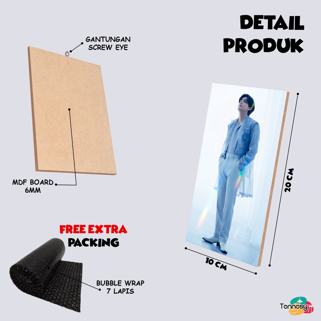 HIASAN DINDING KPOP PROOF DOOR PHOTOSHOOT 10x20CM PAJANGAN KAYU WALL DECOR POSTER DEKORASI DINDING KAMAR TIDUR RUMAH