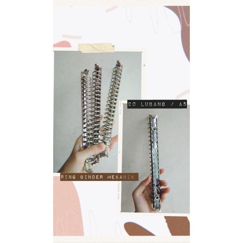 RING BINDER MEKANIK 20 LUBANG A5