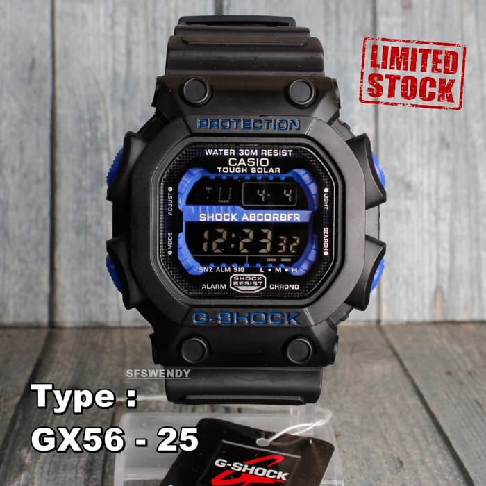 MODEL TERLARIS  G SHOCK GX-56 Hitam Jam tangan pria & anak digital