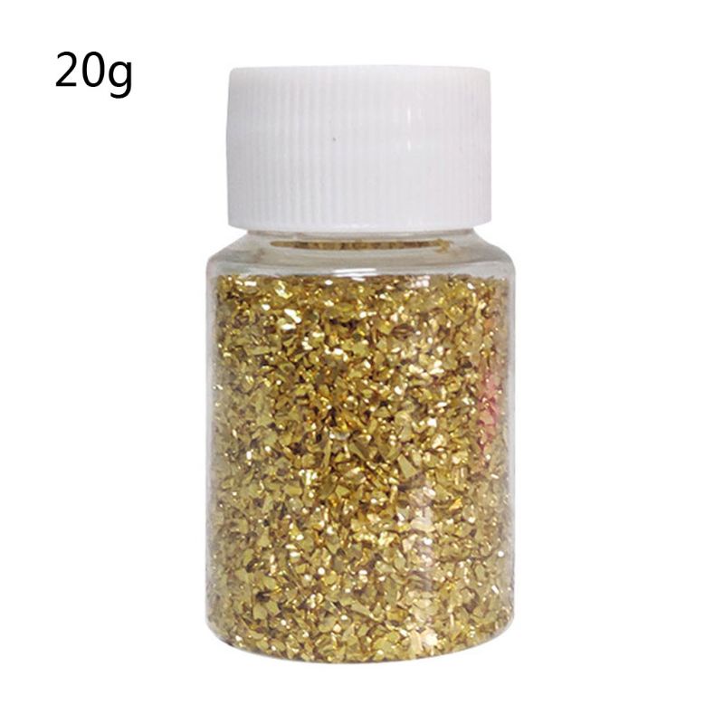 SIY  20G Champagne Gold Metal Broken Stones DIY UV Resin Epoxy Resin Jewelry Mold Fillings Art Crafts