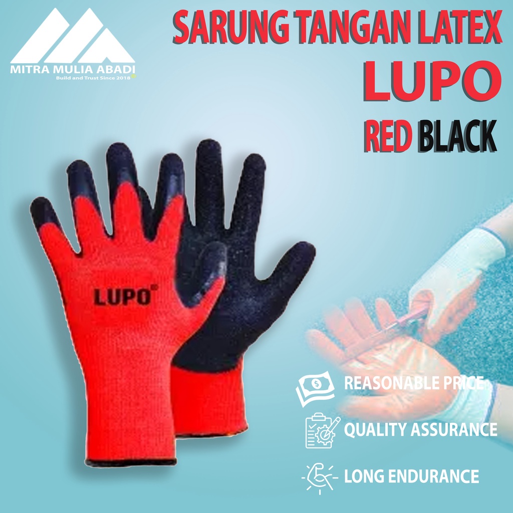 SARUNG TANGAN KARET ANTI CUTTING PROTECTIVE GLOVES LUPO ST700A-1