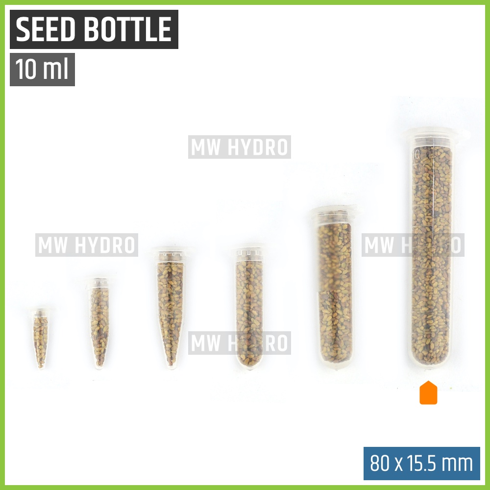 Botol Tabung Plastik Untuk Benih / Plastic Seed Bottle Tube - 10 ml