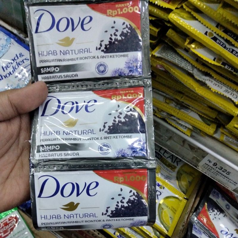Dove shampo sachet