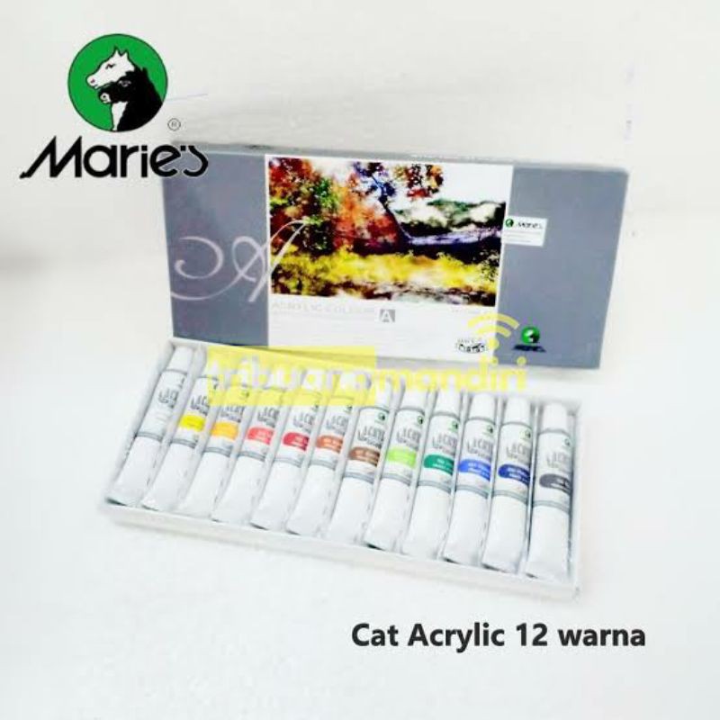 

Cat Acrylic Maries 12 warna