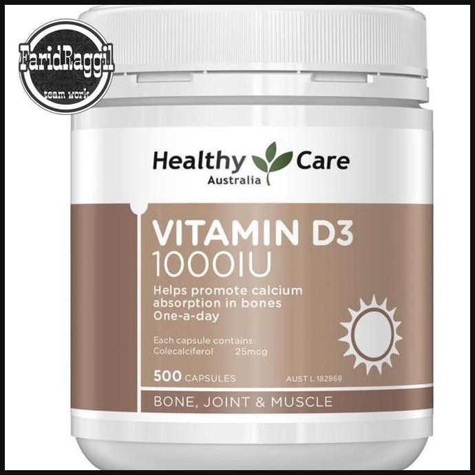 Healthy Care Vitamin D3 1000IU - 500 Caps