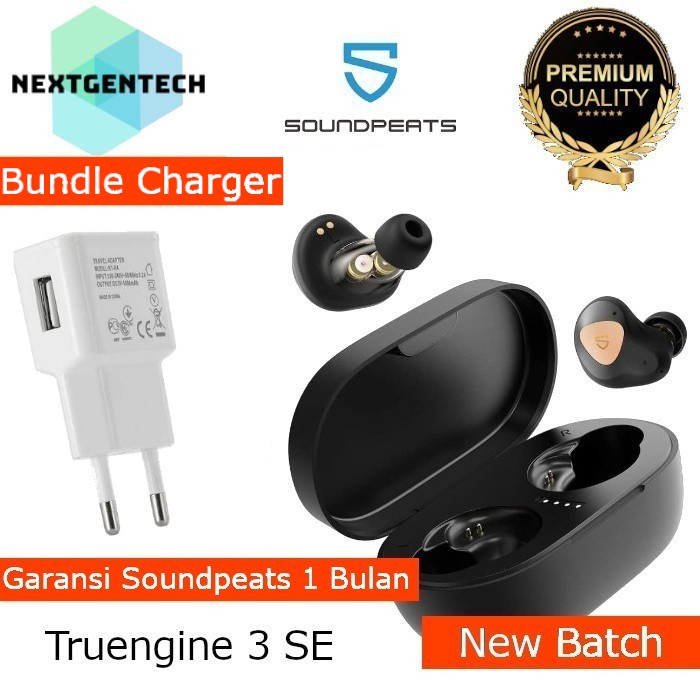 Soundpeats TRUENGINE 3 SE True Wireless Headset Earbuds Stereo Earphone Bluetooth 5.2 APTX Adaptive 