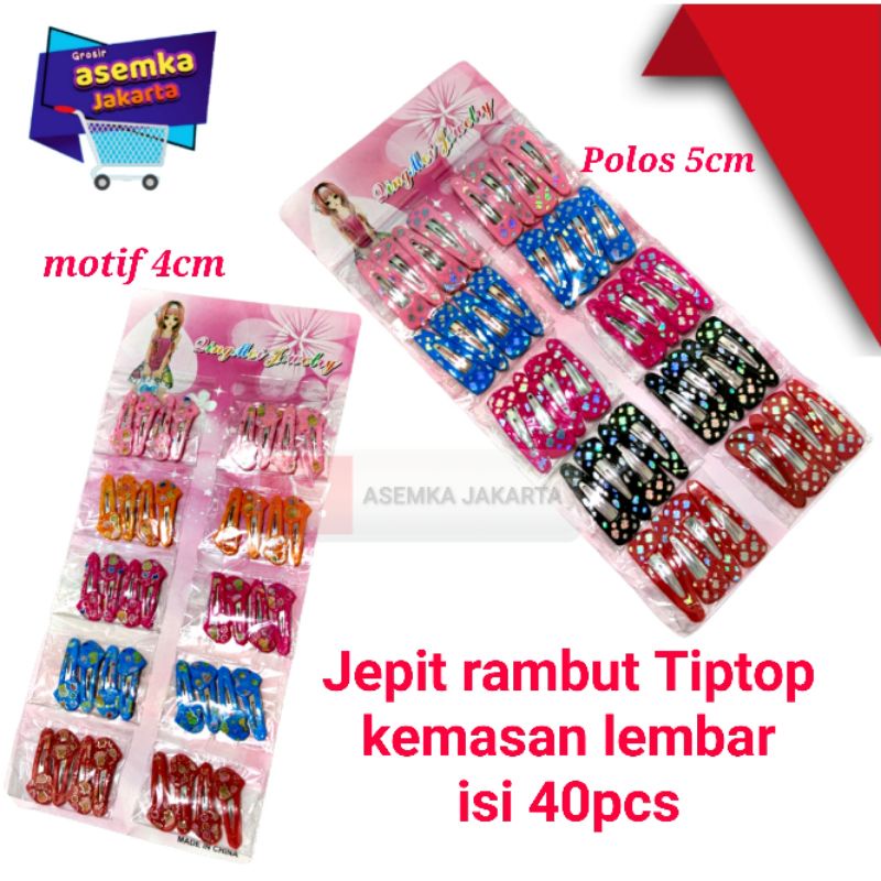 Jepit Rambut Anak TipTop Kemasan 40pcs