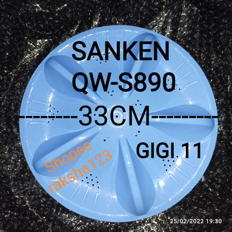 PULSATOR MESIN CUCI SANKEN QW-S890 GIGI 11 DIAMETER 33CM