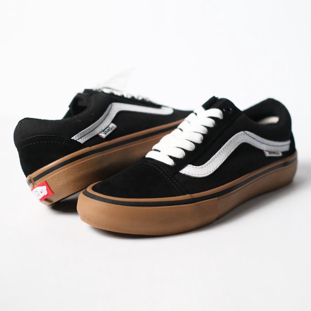 VANS OLDSKOOL PRO BLACK WHITE / BLACK GUM ORIGINAL 100%