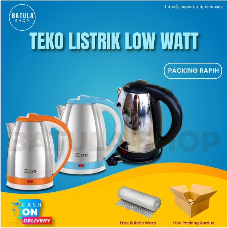 Teko Listrik LYQ Otomatis 1.8 liter pemanas air 350 watt