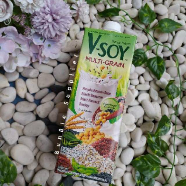 

V-Soy Multi Grain | Vsoy Multigrain |Susu Kedelai |Soya Bean Milk |Susu Soya 1000ml (1 Liter) Satuan