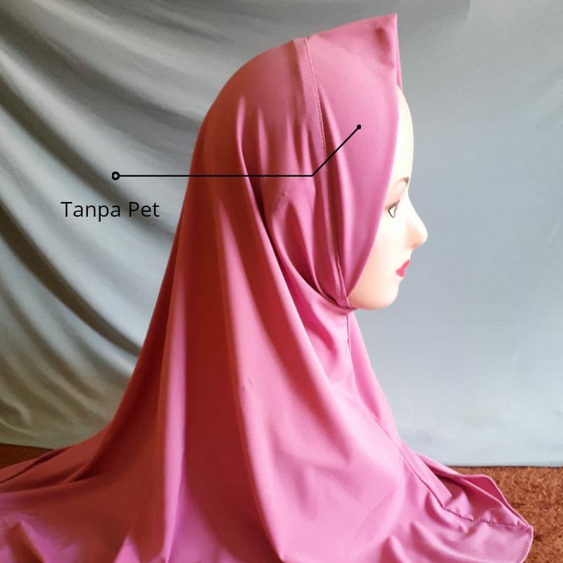 Hijab Sport Jersey Non Pet Hijab Olahraga Tanpa Pet