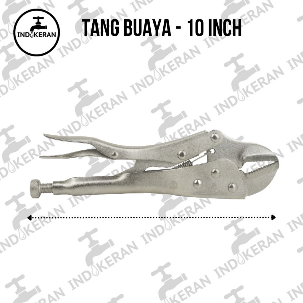 INDOKERAN - Tang Buaya Jepit Bengkok - 10 Inch