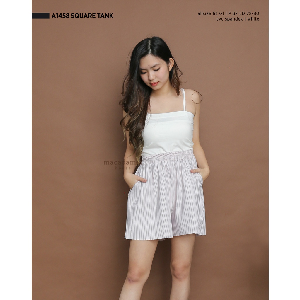 A1458 Square Tank - MACADAMIA HOUSE FASHION WANITA - TANKTOP - CASUAL SANTAI-7