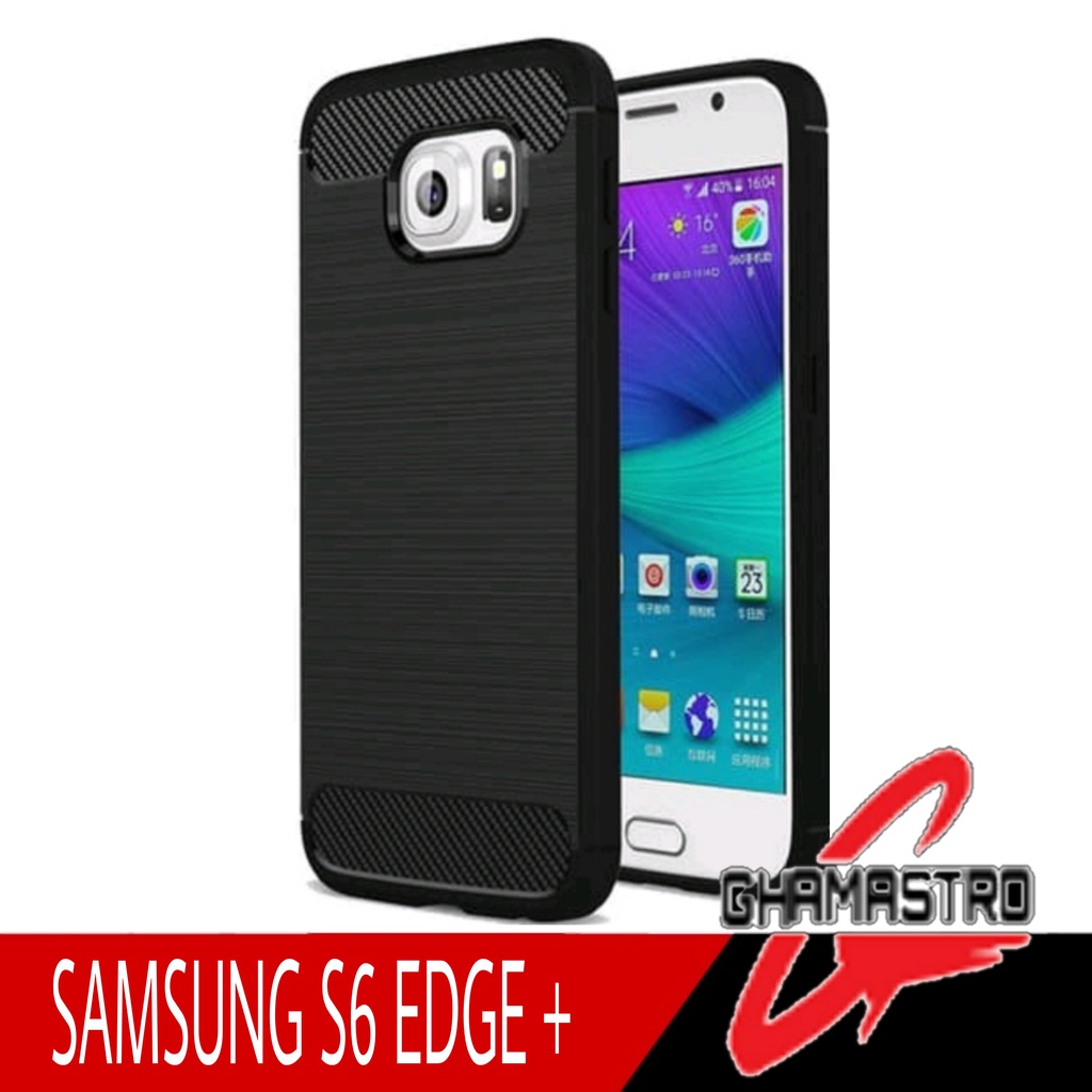 Case SAMSUNG S6 EDGE PLUS S6 S7 S7 EDGE Rugged Carbon Premium Softcase