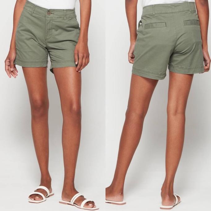 Celana Pendek Wanita Katun Mid Rise GAP Girl Friend Short Pants Termurah