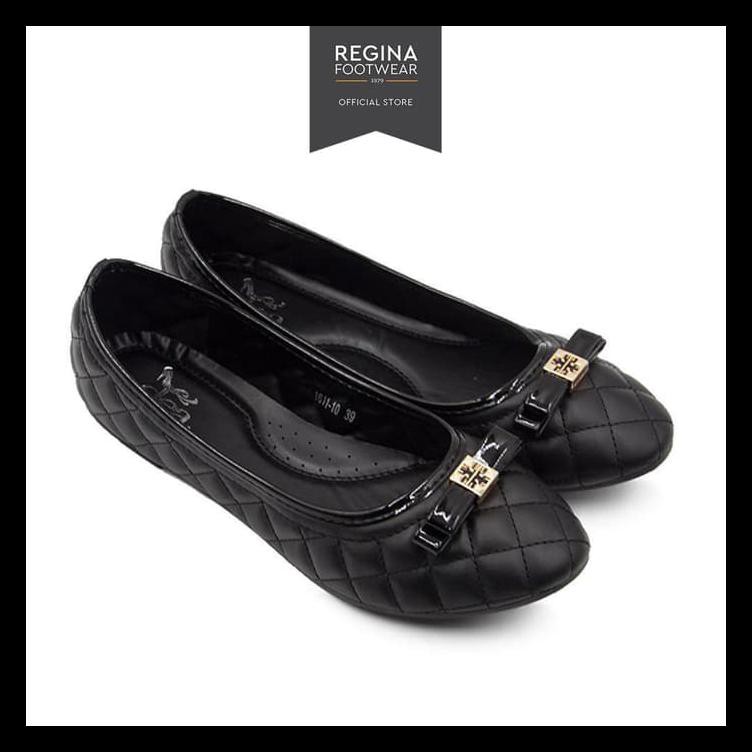 Terbaik Regina Footwear Dea Flat Shoes 1702-10 Black - Hitam, 36 Gratis Ongkir