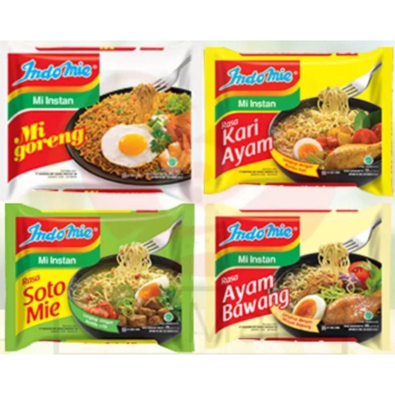 

Indomie Mie Instan All varian / Indomie Goreng / Indomie Soto/ kari ayam