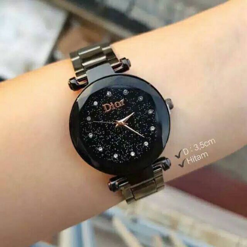 (Grosir)Jam Tangan Wanita D10R Mata Strap Rantai(Terima Cod)