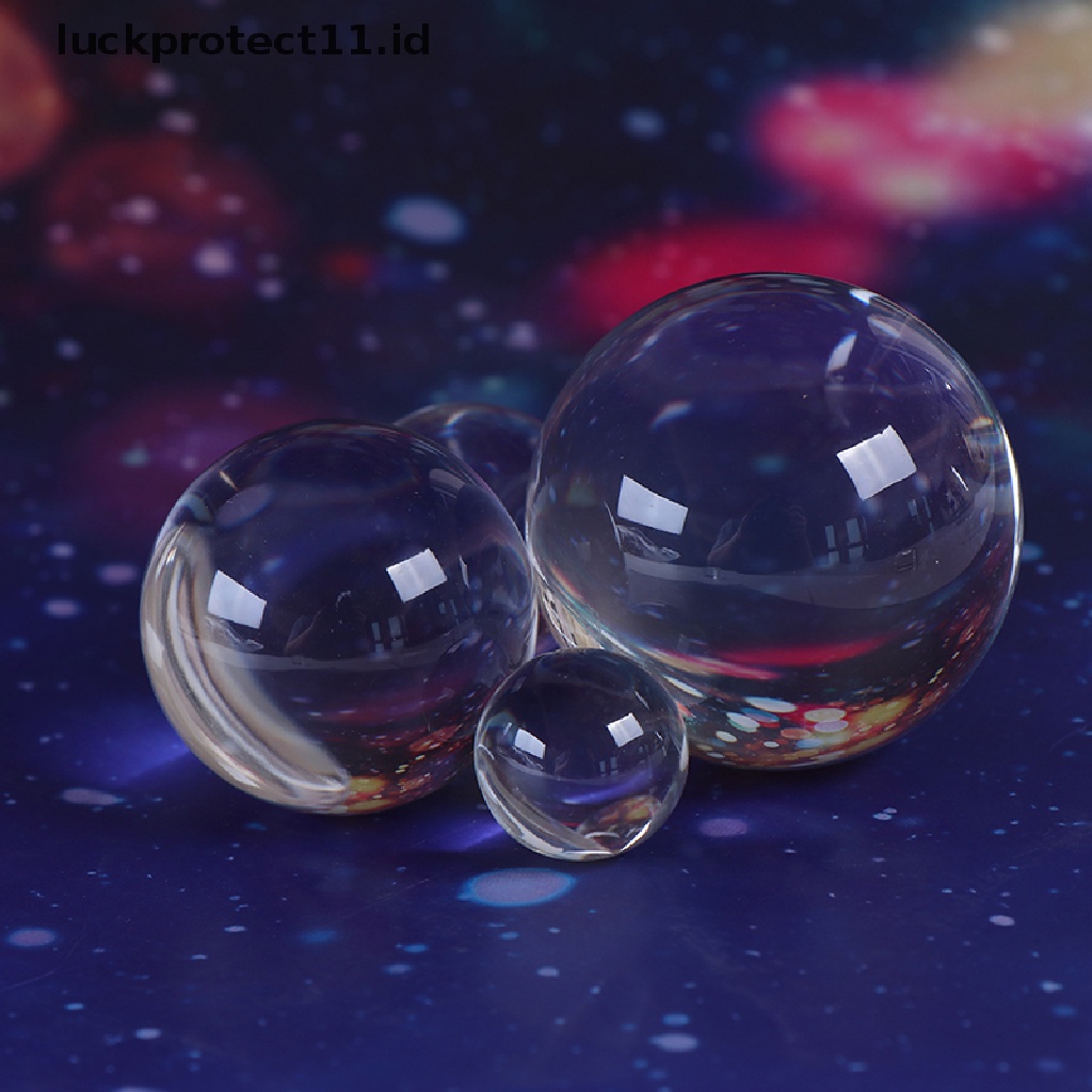 &lt; Luckprotect11.Id &gt; 1pc Bola Kristal Kuarsa Bening Untuk Dekorasi Rumah / Properti Fotografi