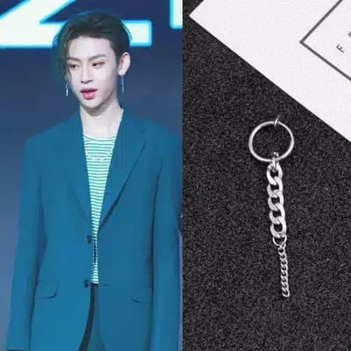 EE0444 - Anting JEPIT Tanpa Tindik Pria Wanita Kpop Korea BTS EXO GOT7