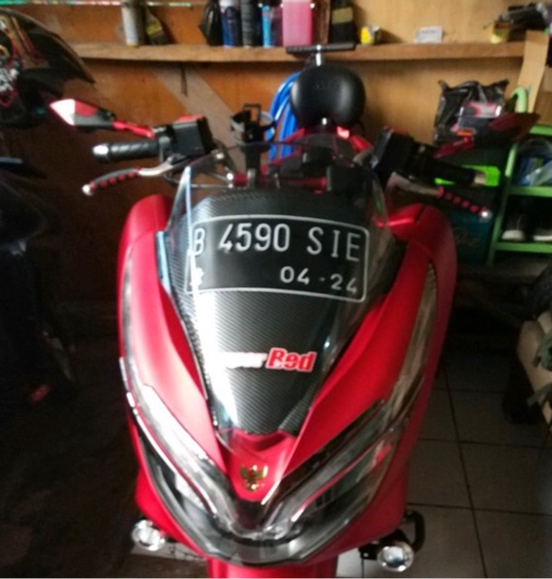 Visor honda pcx lokal ukuran standar - windshield honda pcx lokal ukuran standar