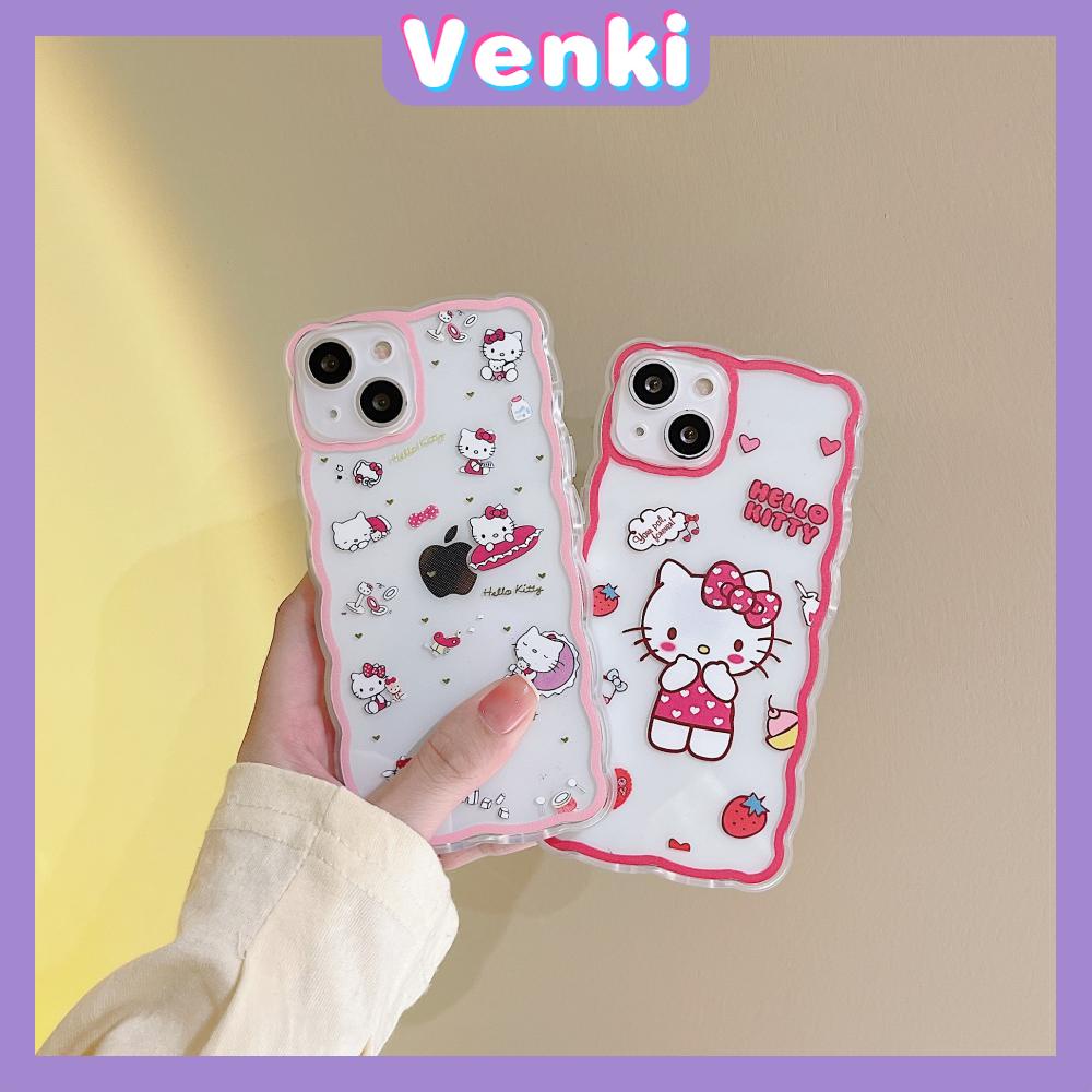 iPhone Case Silicone Soft Case Clear Case Wave Shockproof Camera Cover Protection Pink Cartoon Cute Compatible For iPhone 13 Pro Max iPhone 12 Pro Max iPhone 11 iPhone 7 Plus