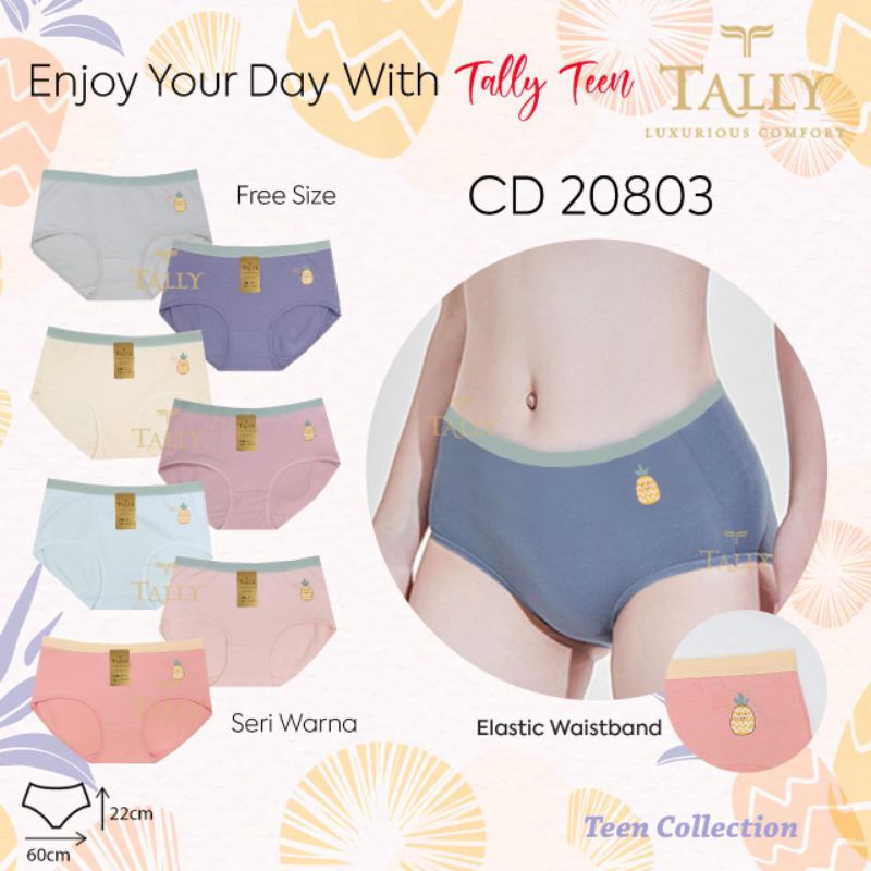 TALLY CD CELANA DALAM REMAJA / DEWASA 20803 | FREE SIZE | FIT XL | BAHAN KATUN