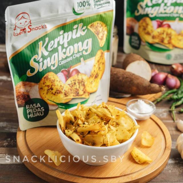 

Cassava Chips Pedas Hijau