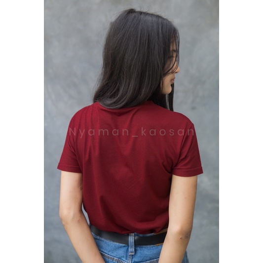 [COD] Kaos polos wanita lengan pendek Oversize Jumbo Murah V neck