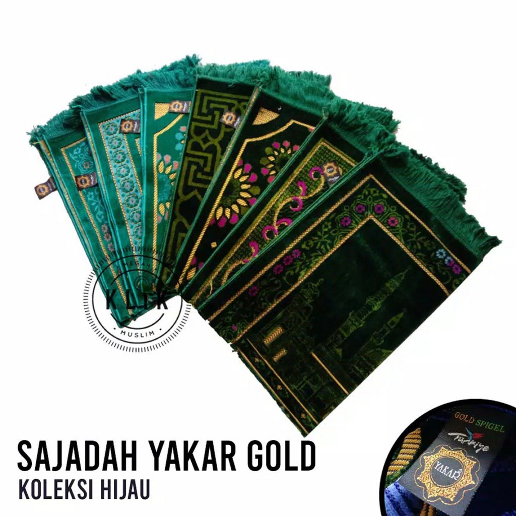 SAJADAH YAKAR GOLD SPIGEL TERMURAH TEBAL LEMBUT TURKI TURKIYE TURKY